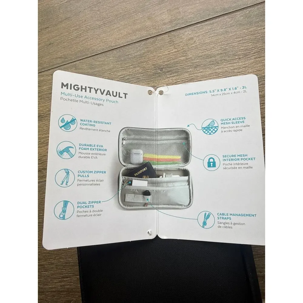 Speck MightyVault Case Black Hard Shell Travel Organizer New